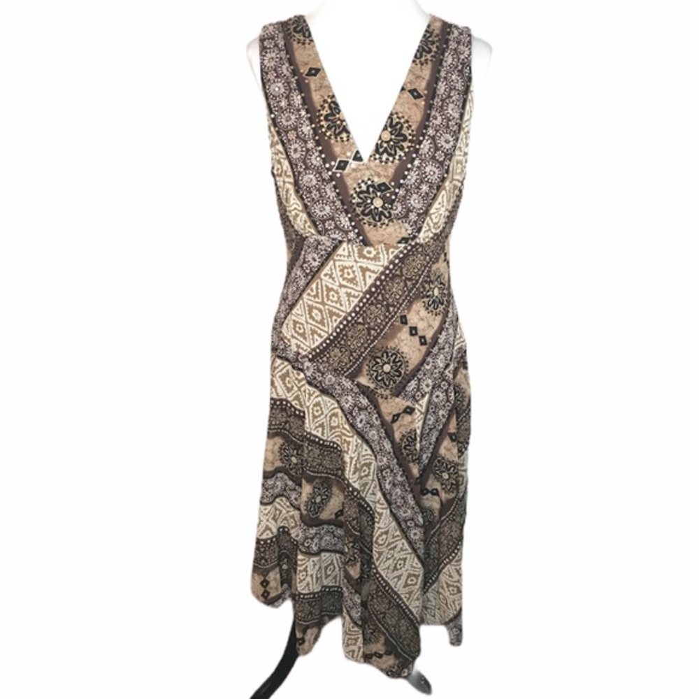 Rabbit Rabbit Rabbit Sleeveless Flare Dress, Brown
